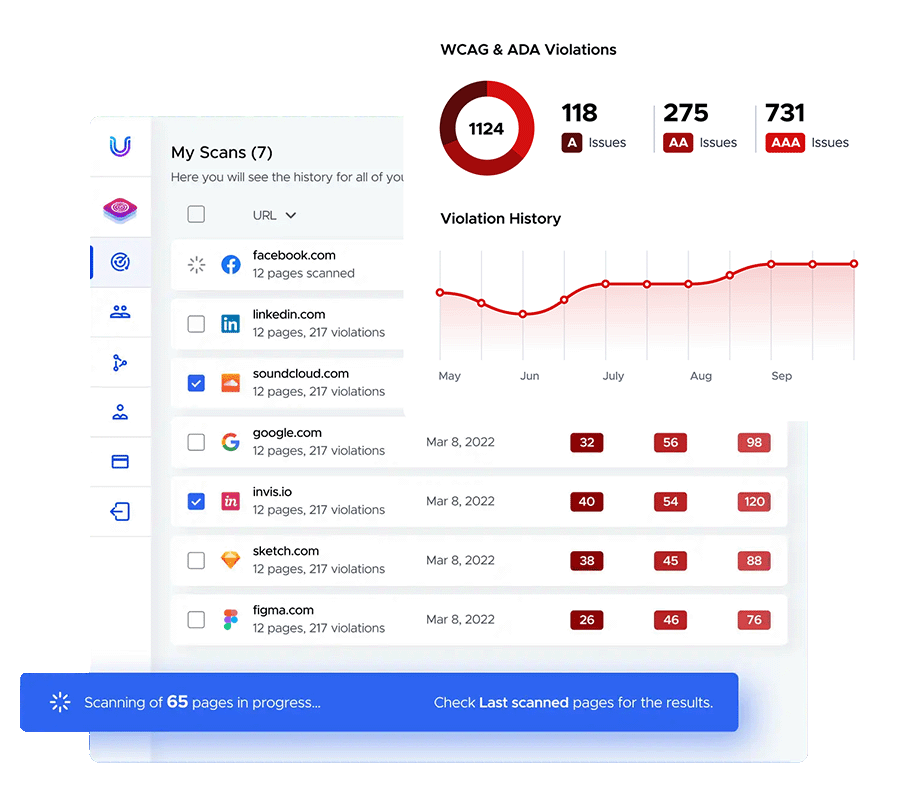 Identifica e risolvi facilmente i problemi di accessibilità web con lo strumento Scanner, Monitor e Checker